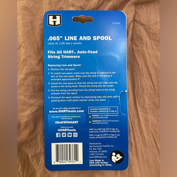 Hart 0.65” Line and spool. New in box. - Picture 3 of 5